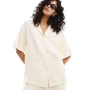 NWT ASOS DESIGN Button Down cheesecloth shirt Sz.12